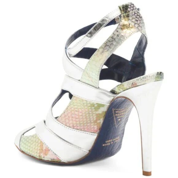 VALENTINA RANGONI Made In Italy Patent Leather Senorita Dress Heels